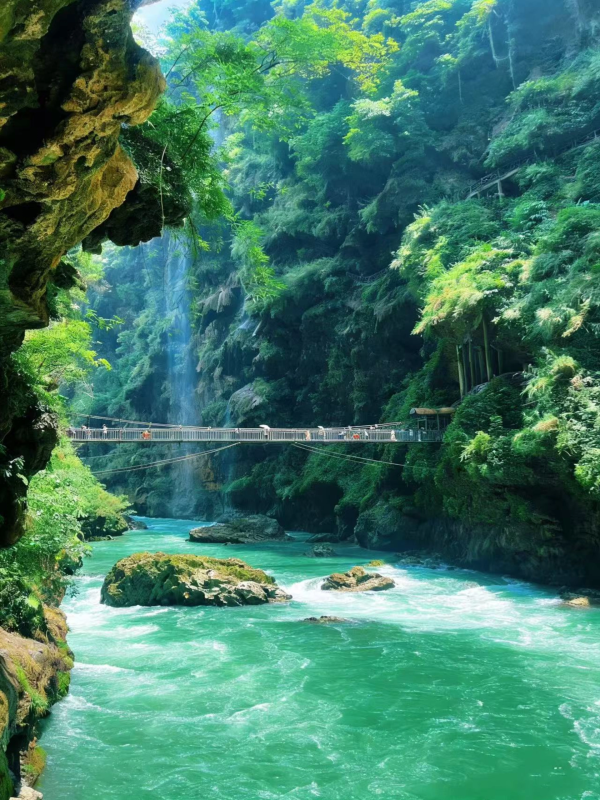 马岭河峡谷｜反向旅游，今年蕞惊喜的秘境-沐光橙香