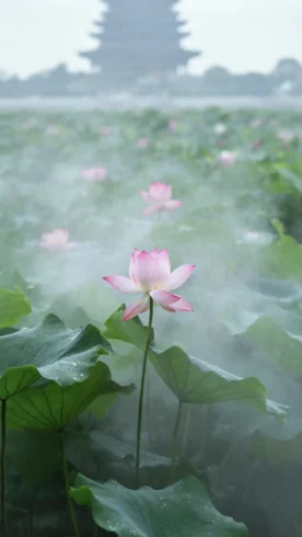 蹲！水上观音阁配荷花，苏州顶流即将亮相-沐光橙香