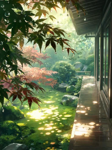 手机壁纸｜躲进日系夏天里🍃-沐光橙香