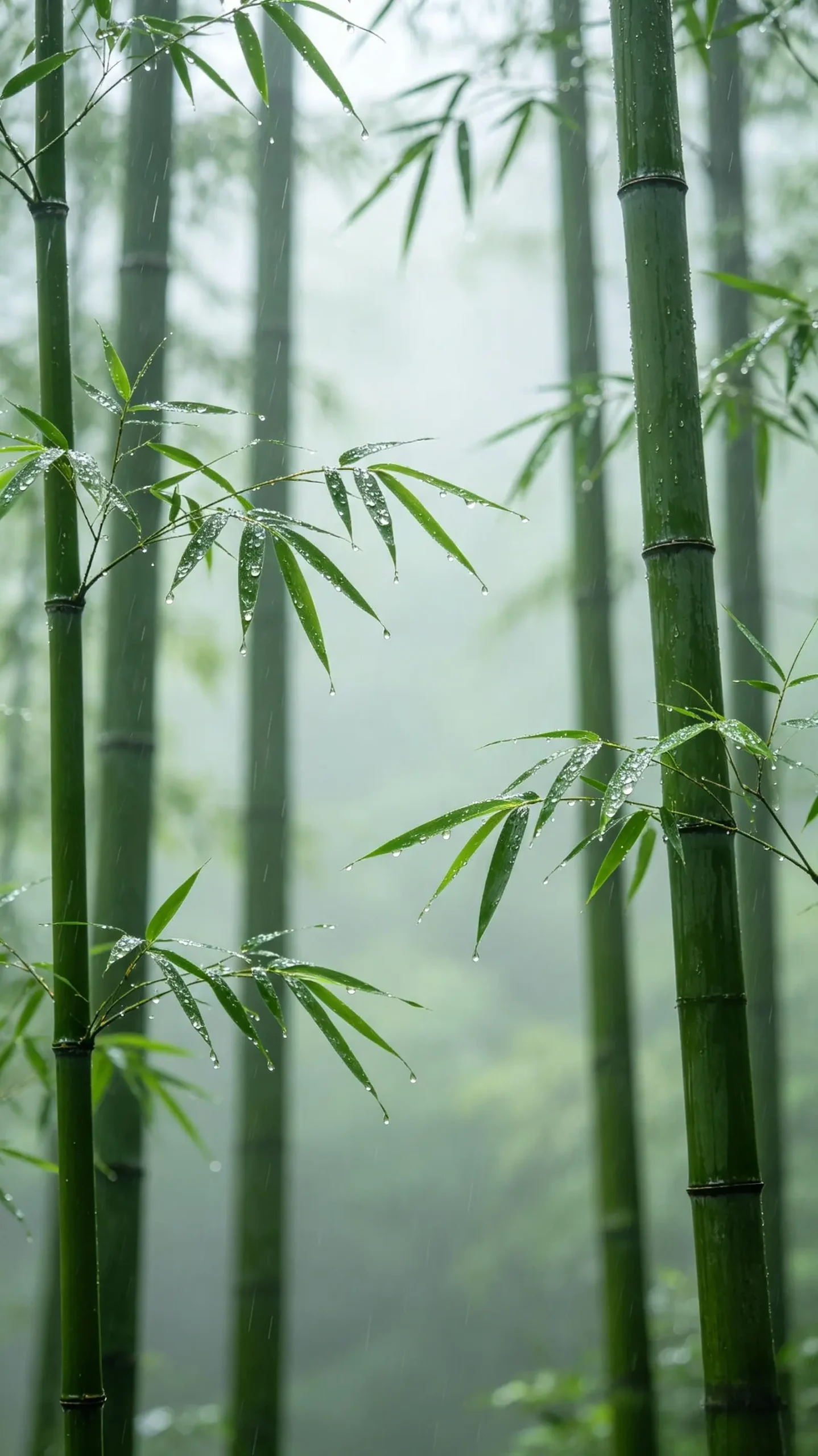 🎋翠竹治愈壁纸｜雨后青竹，满目清宁