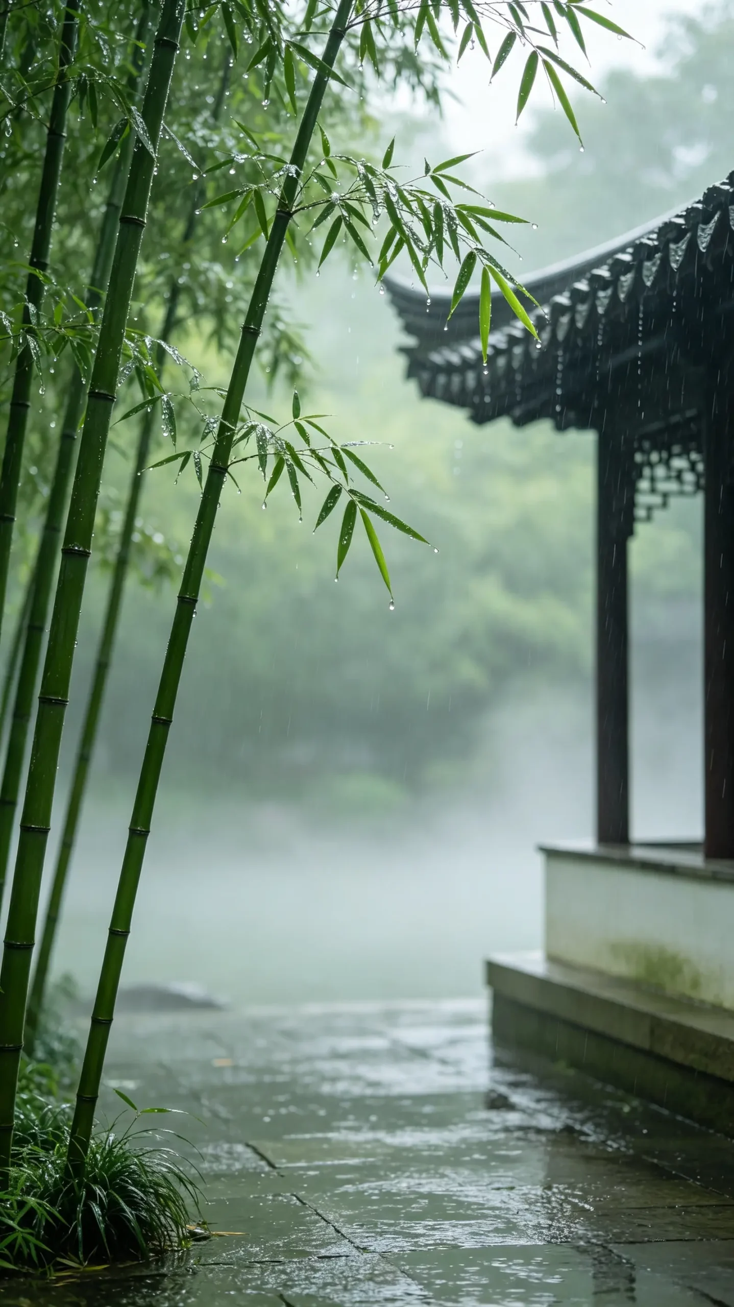 🎋翠竹治愈壁纸｜雨后青竹，满目清宁