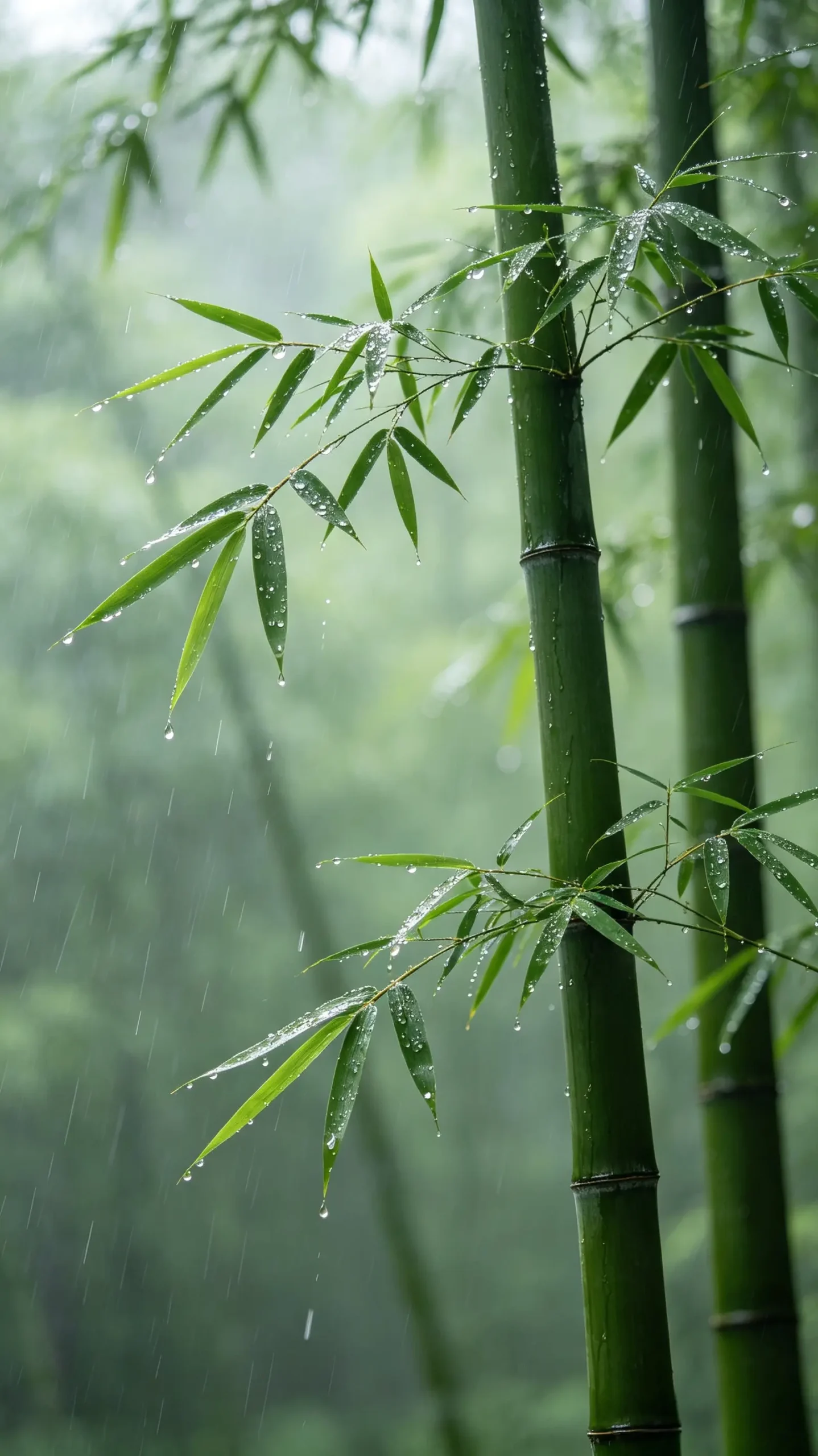 🎋翠竹治愈壁纸｜雨后青竹，满目清宁