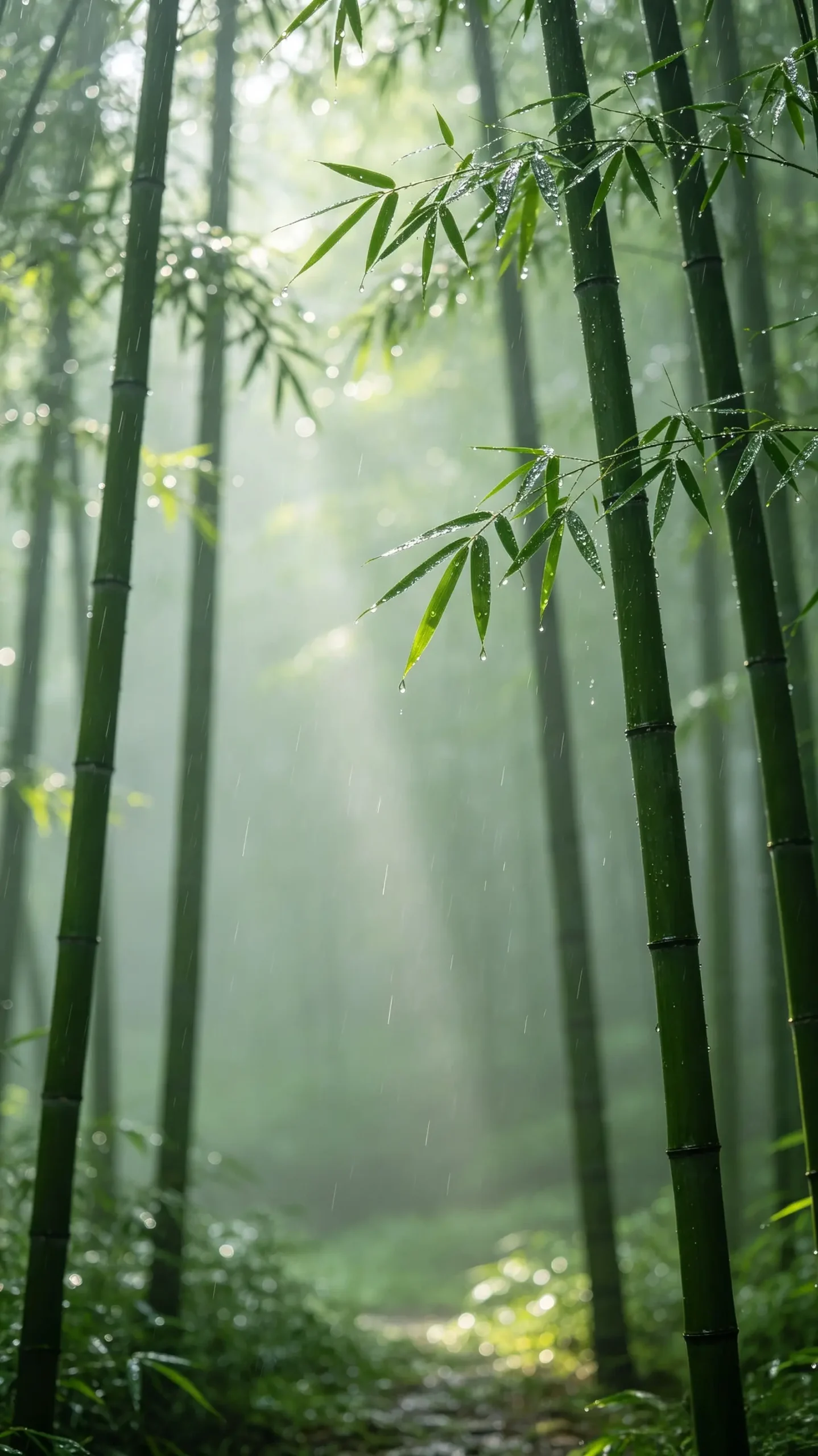 🎋翠竹治愈壁纸｜雨后青竹，满目清宁