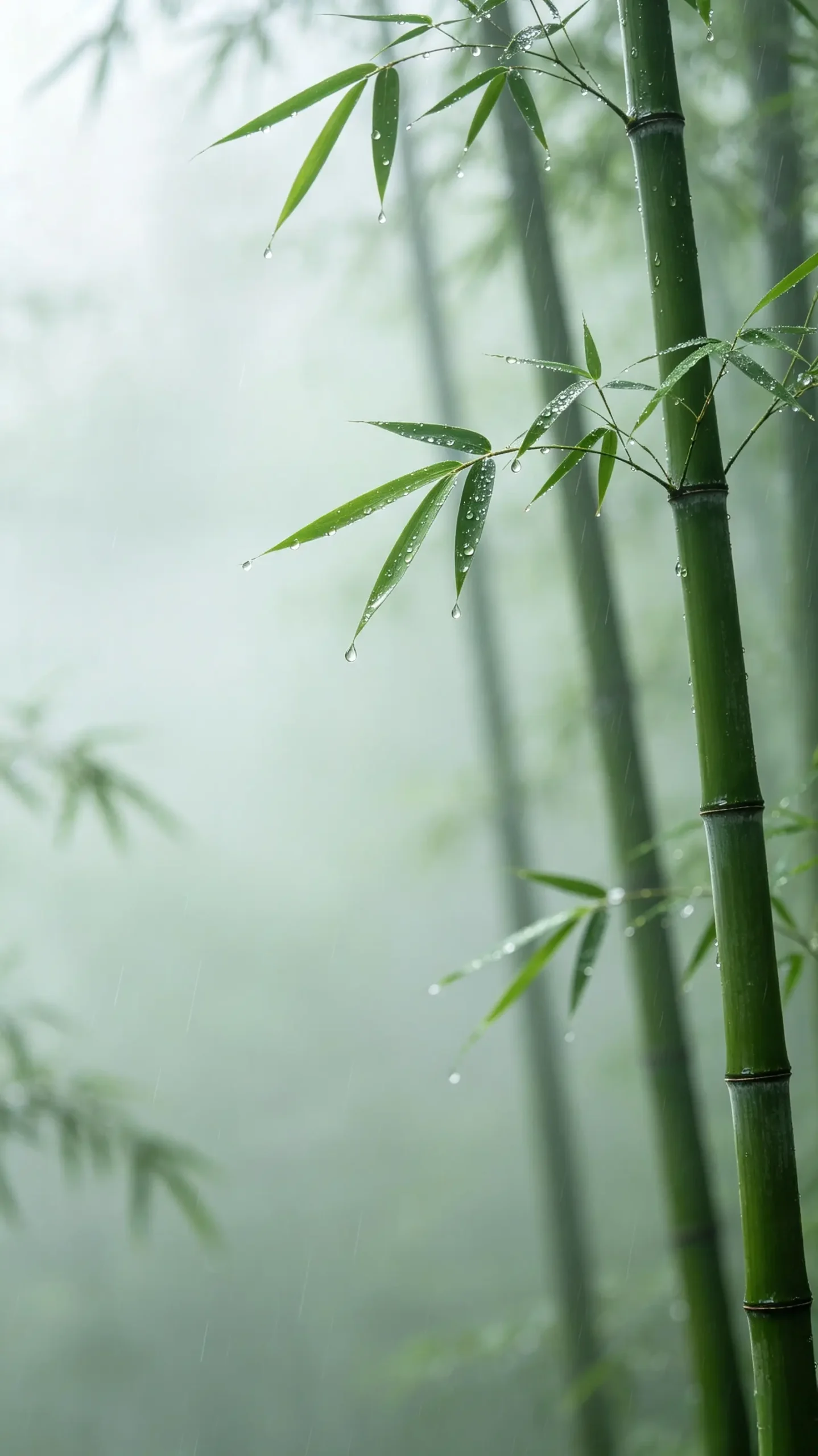 🎋翠竹治愈壁纸｜雨后青竹，满目清宁