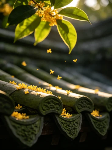 秋桂知意：一场风里的温柔-沐光橙香