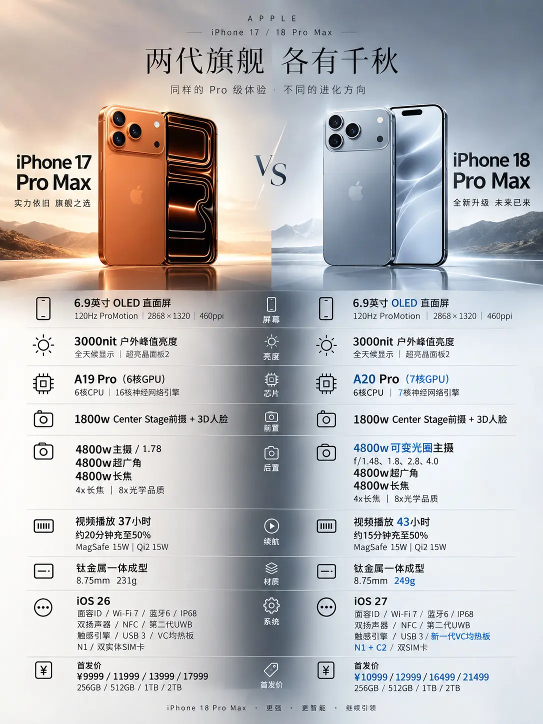 17 Pro Max vs 18 Pro Max