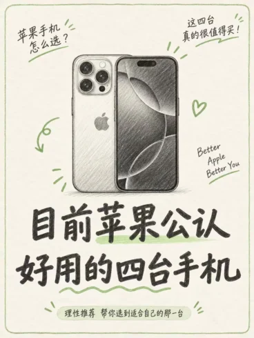 苹果公认好用的4款手机-沐光橙香