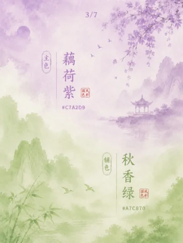 中国风最互补的颜色｜原来古人配色这么温柔-沐光橙香