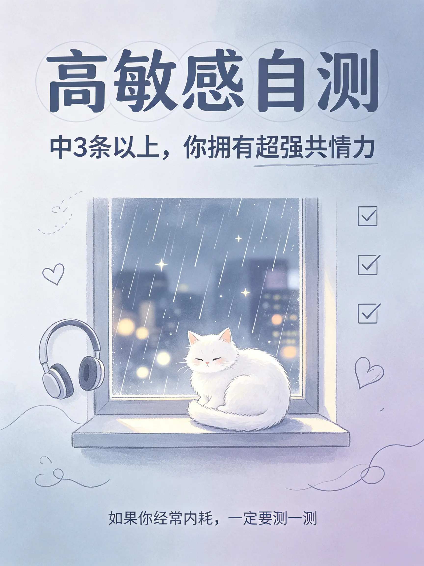 中3条以上,说明你天生共情力很强
