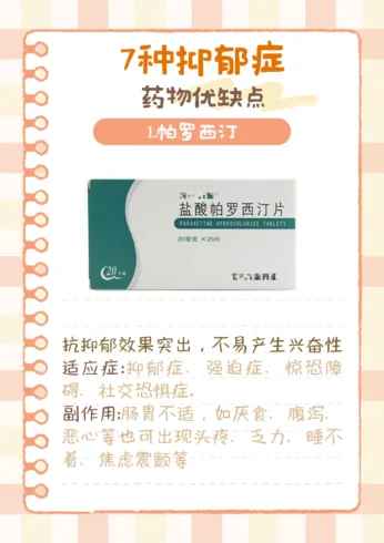 7钟抑郁症药物优缺点-沐光橙香