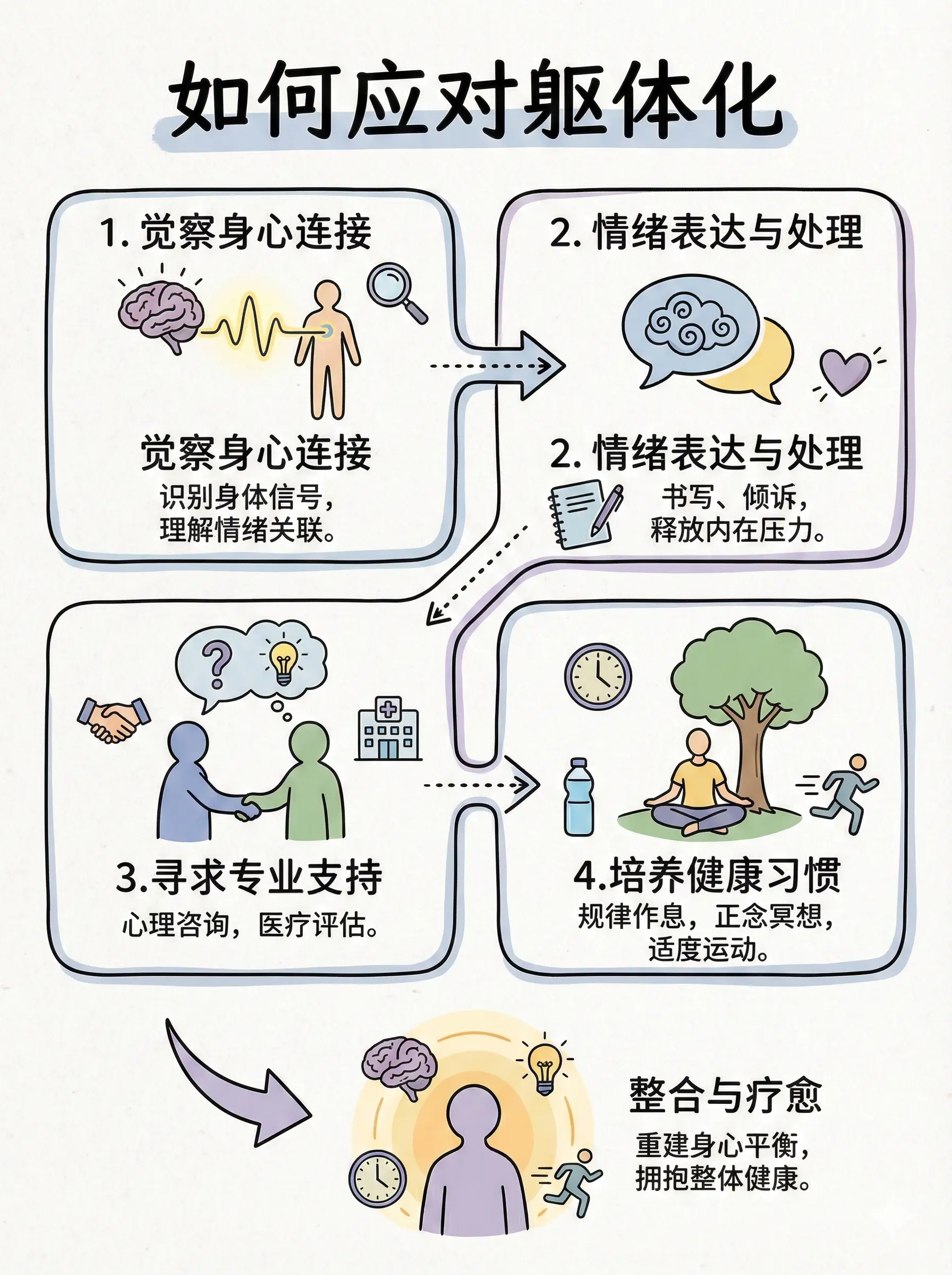 “语言无法表达的痛苦，身体会替你说出”
