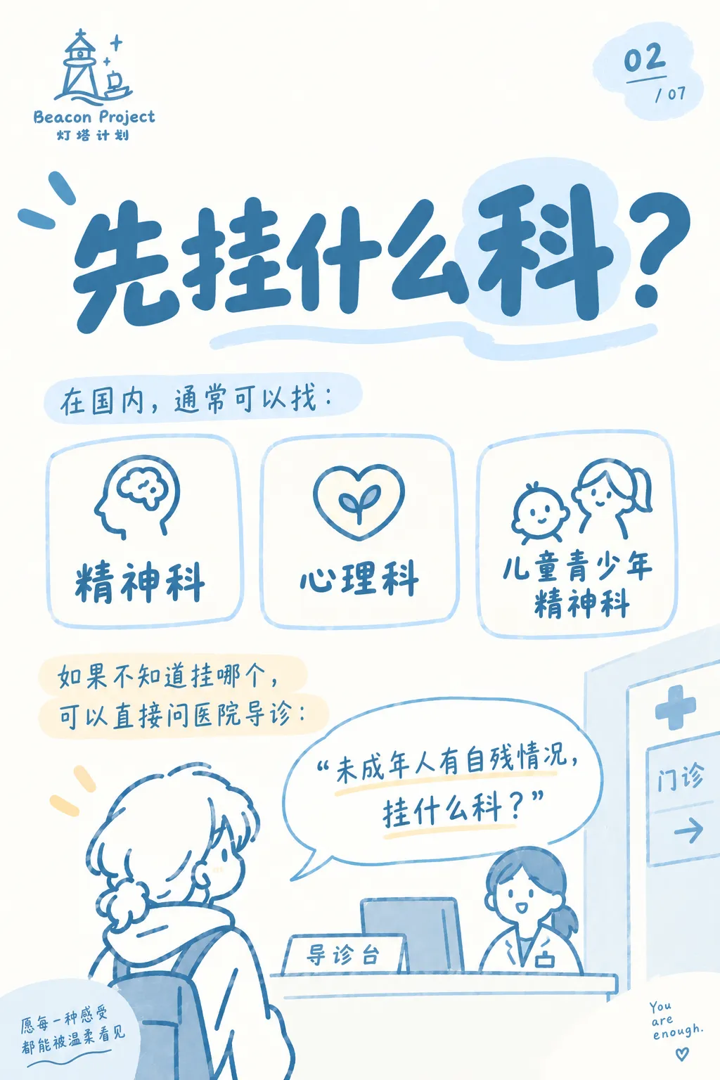 因为自残去医院，会发生什么？