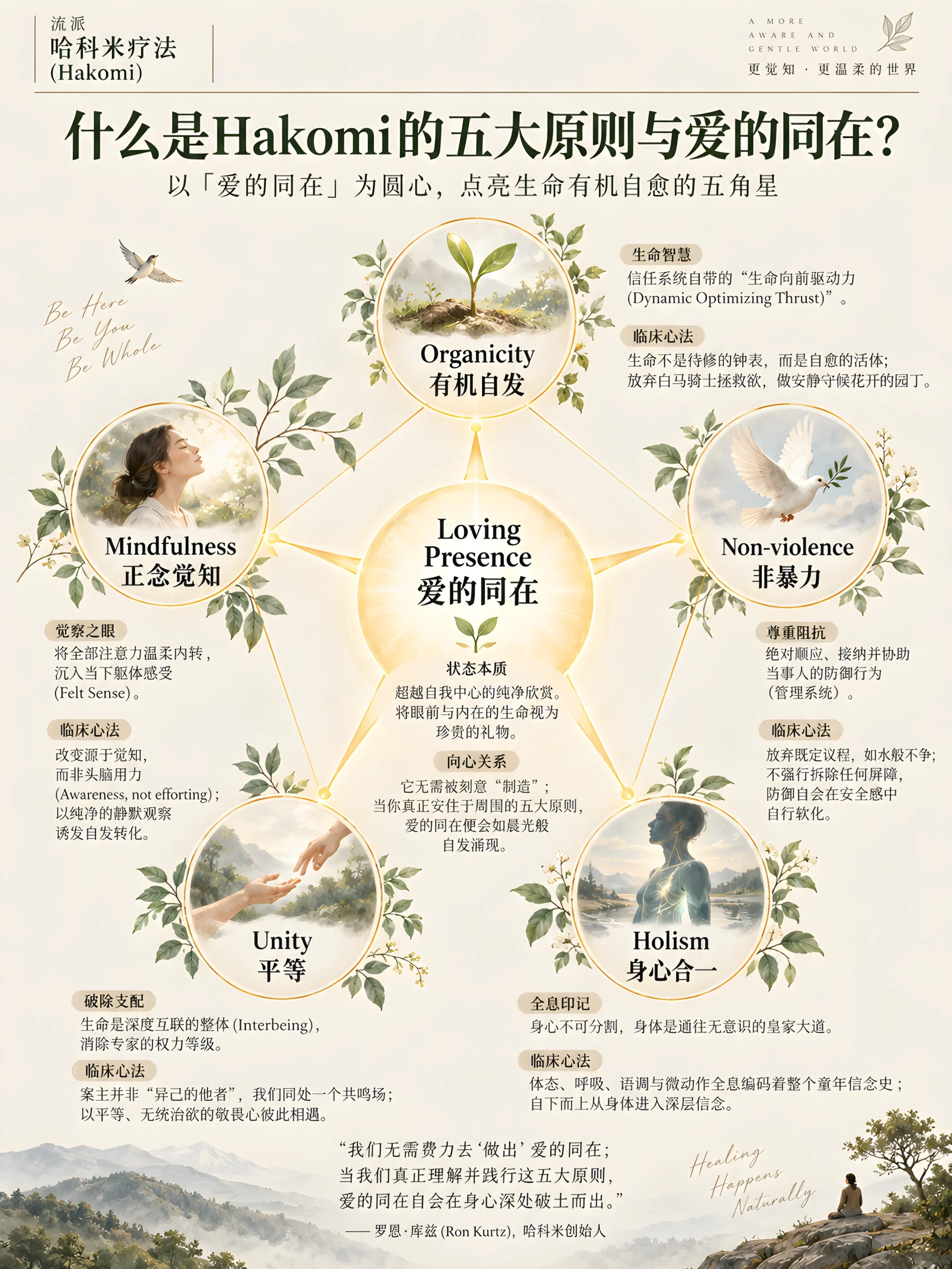 Hakomi|五大原则与爱的同在