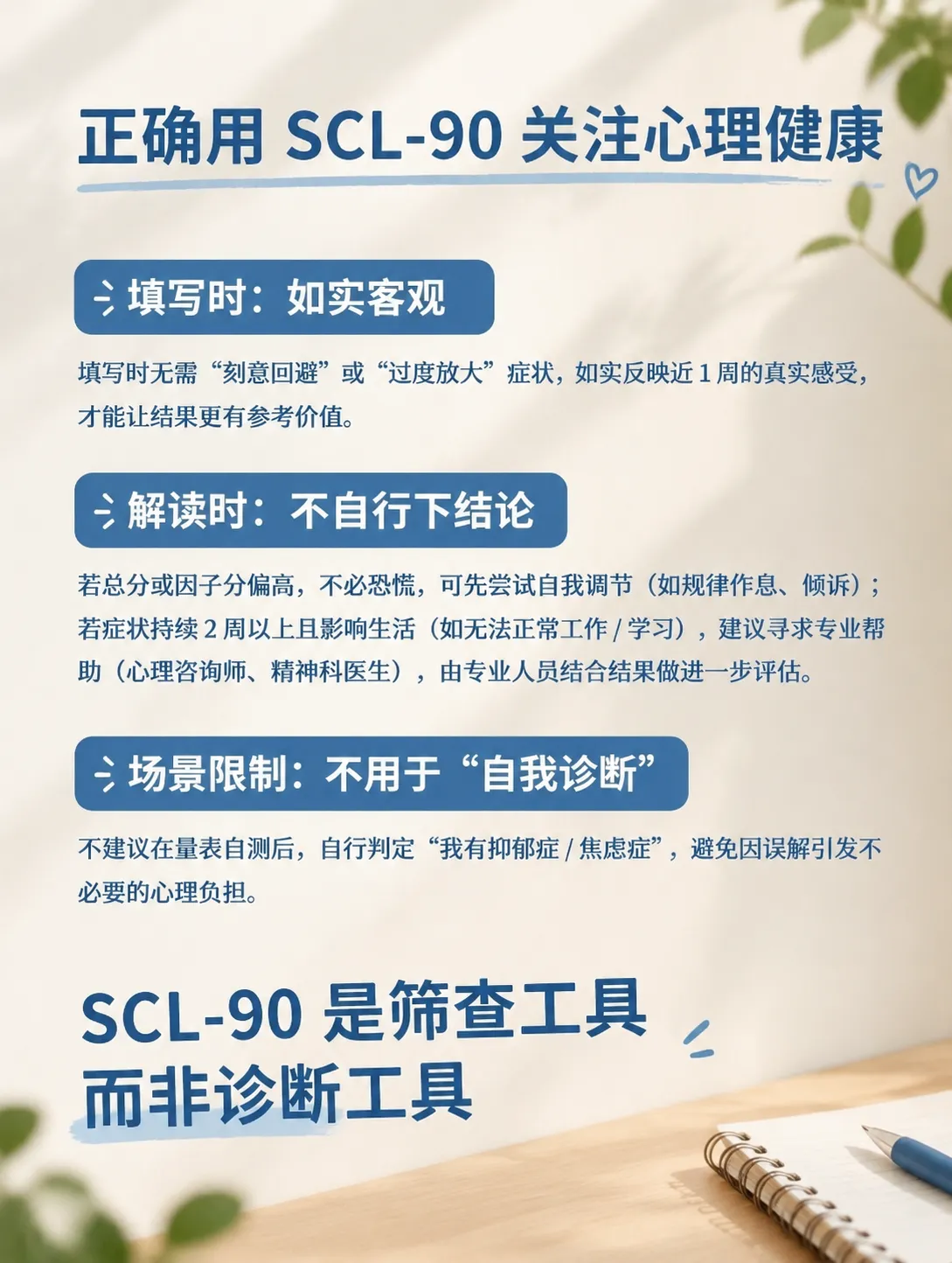 SCL-90自评表
