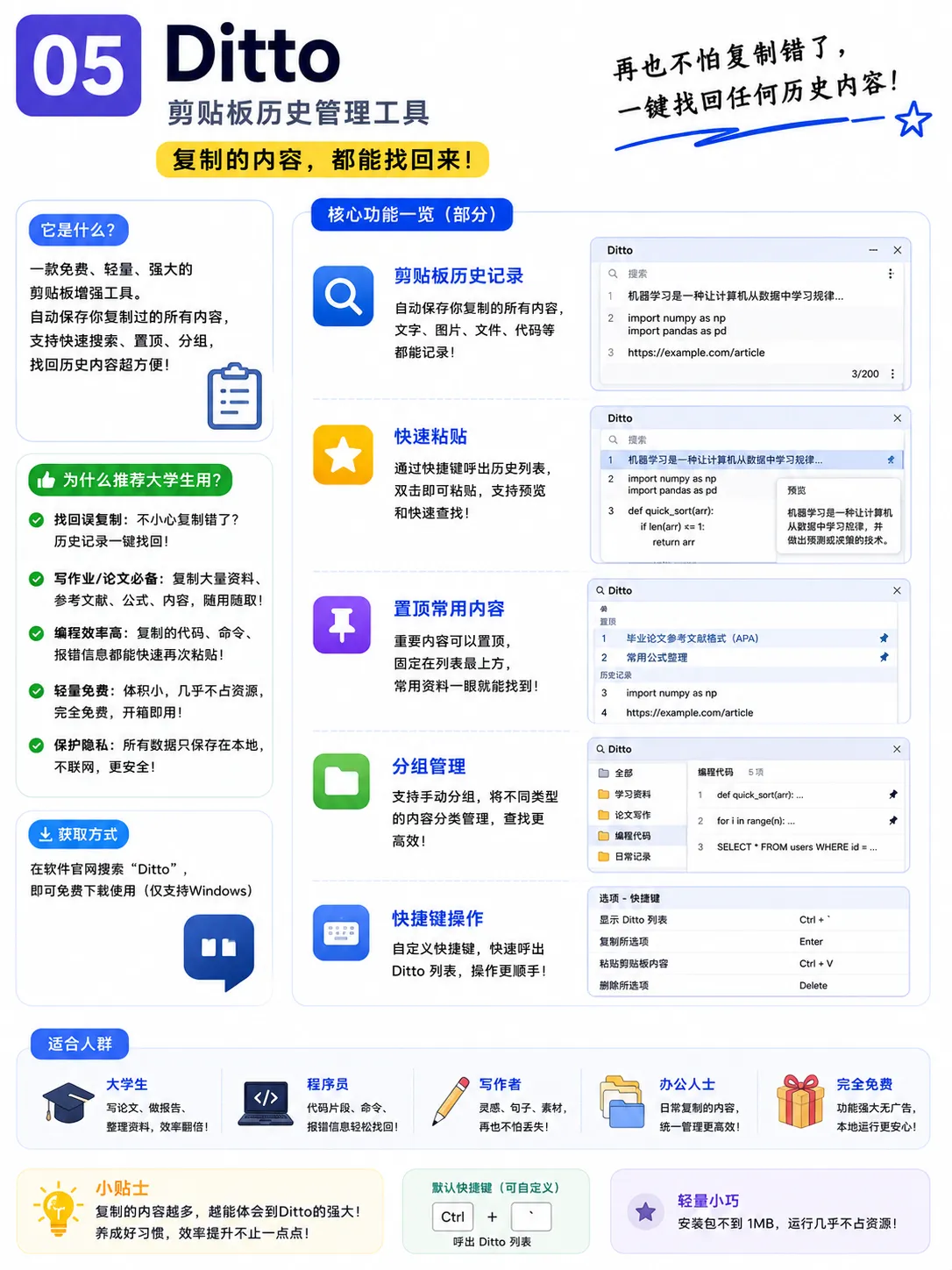 电脑用久后，5个好用app推荐
