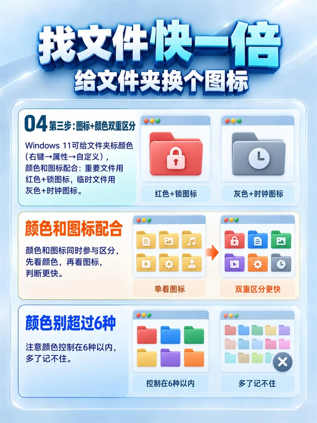 找文件快一倍，改图标，小变动大收益