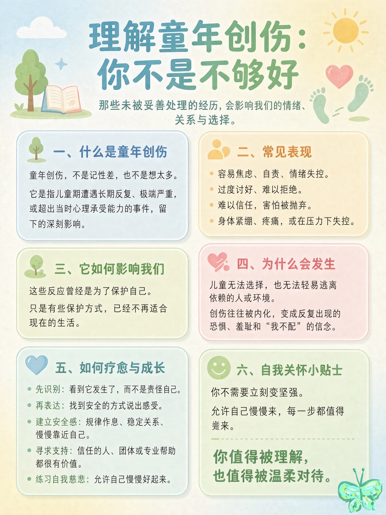 童年创伤,不是“忘了就好”的小事,而是在成长关键期,长期或剧烈地感到不安全、被忽