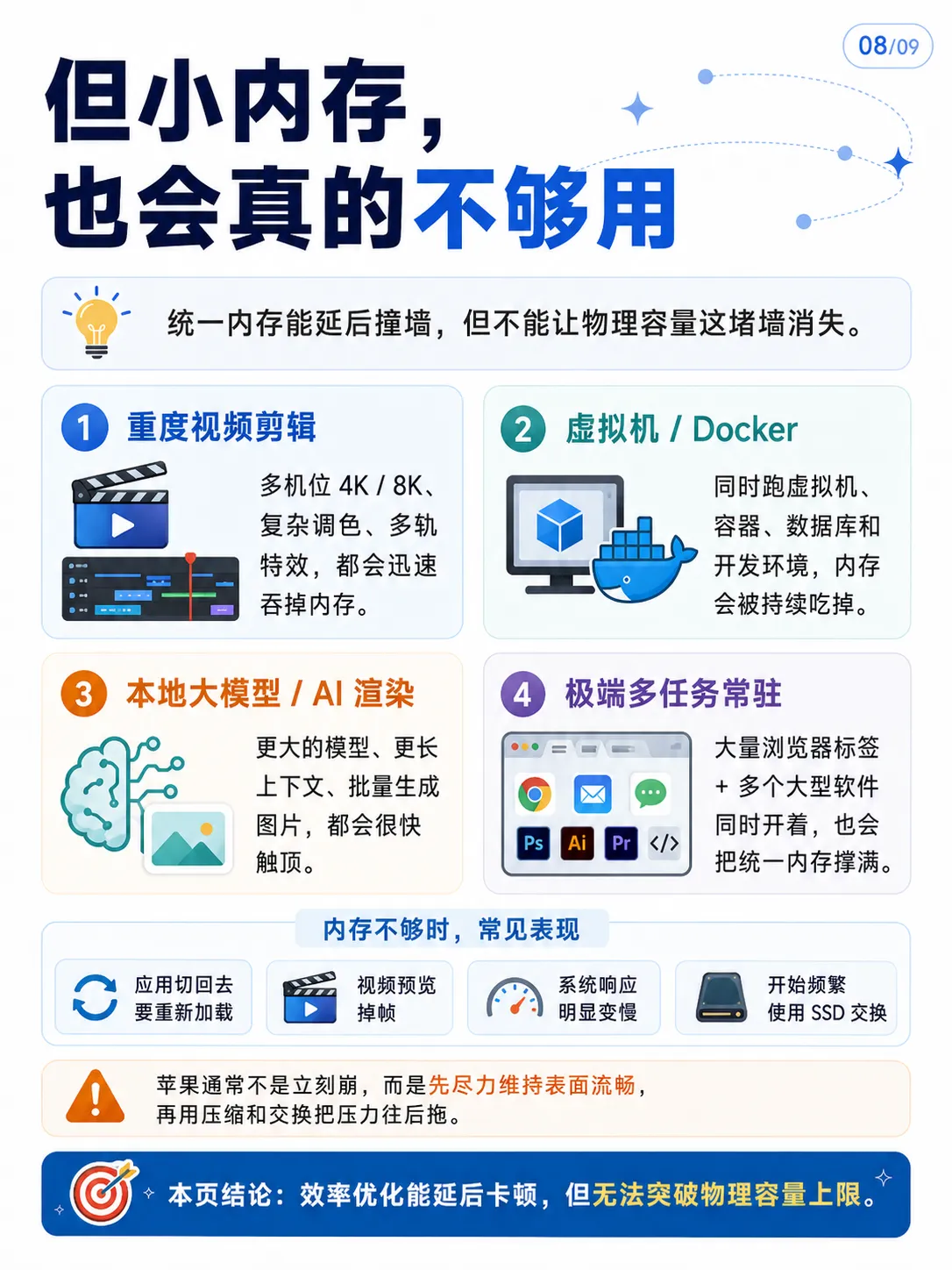 苹果为什么不堆大内存，却依然很流畅？