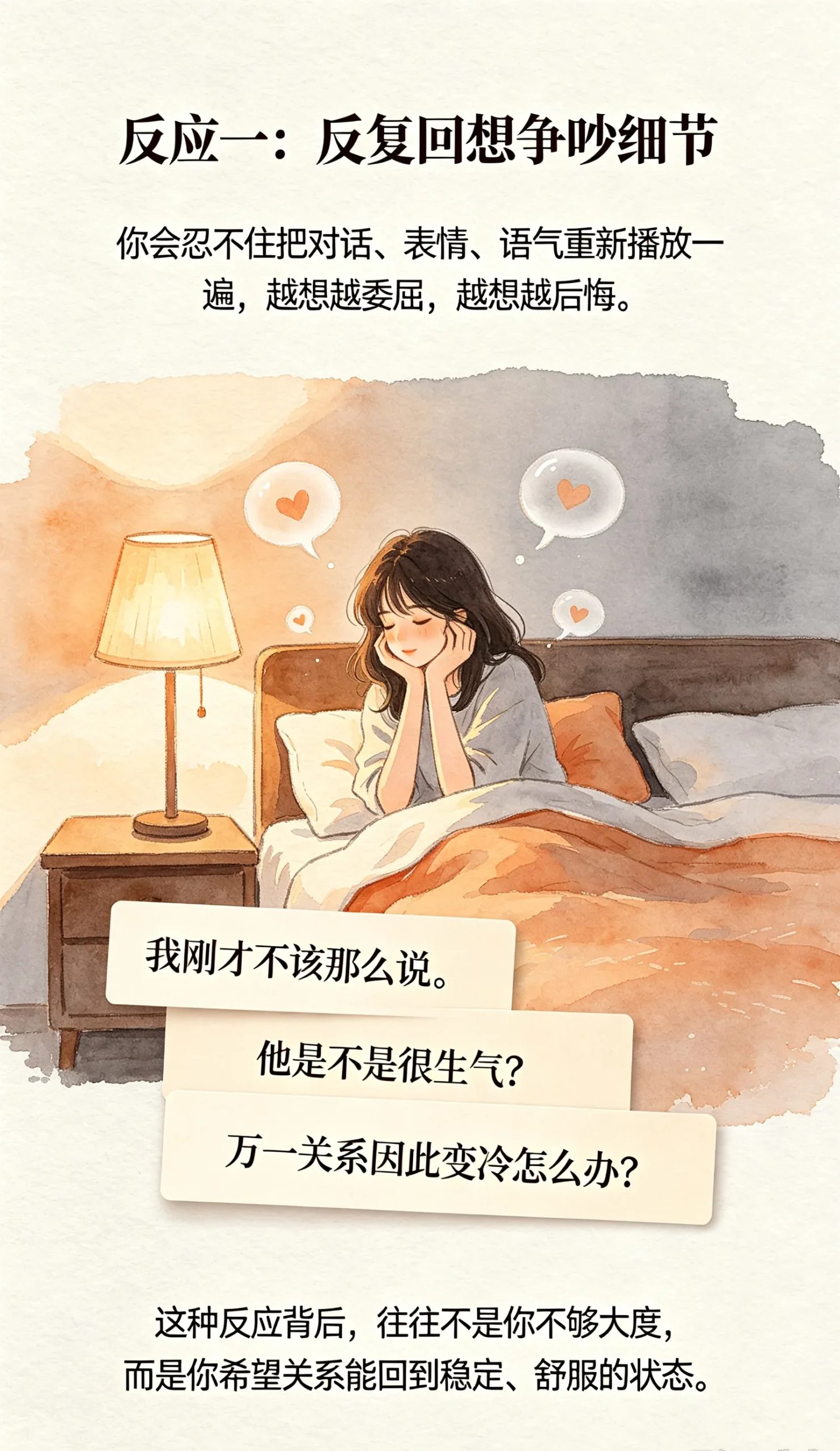 吵架过后，你是否会反复回想？-沐光橙香