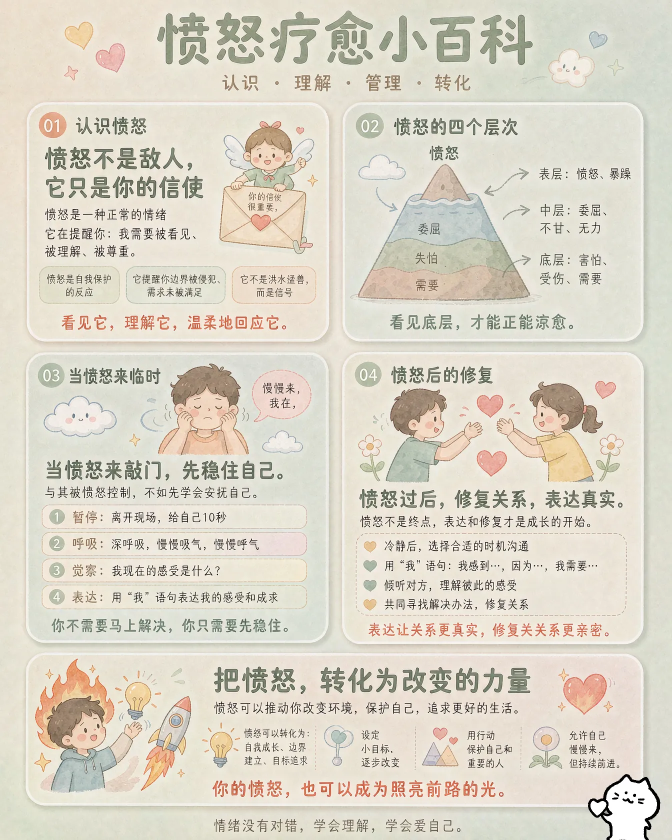 愤怒是一种强烈的情绪反应，通常由挫折、威胁或不公触发。它并非单纯的“坏情绪”，而