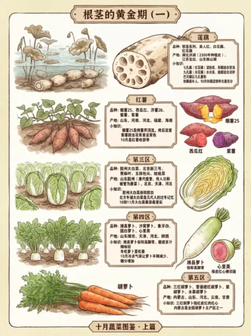 十月应季水果蔬菜图鉴-沐光橙香