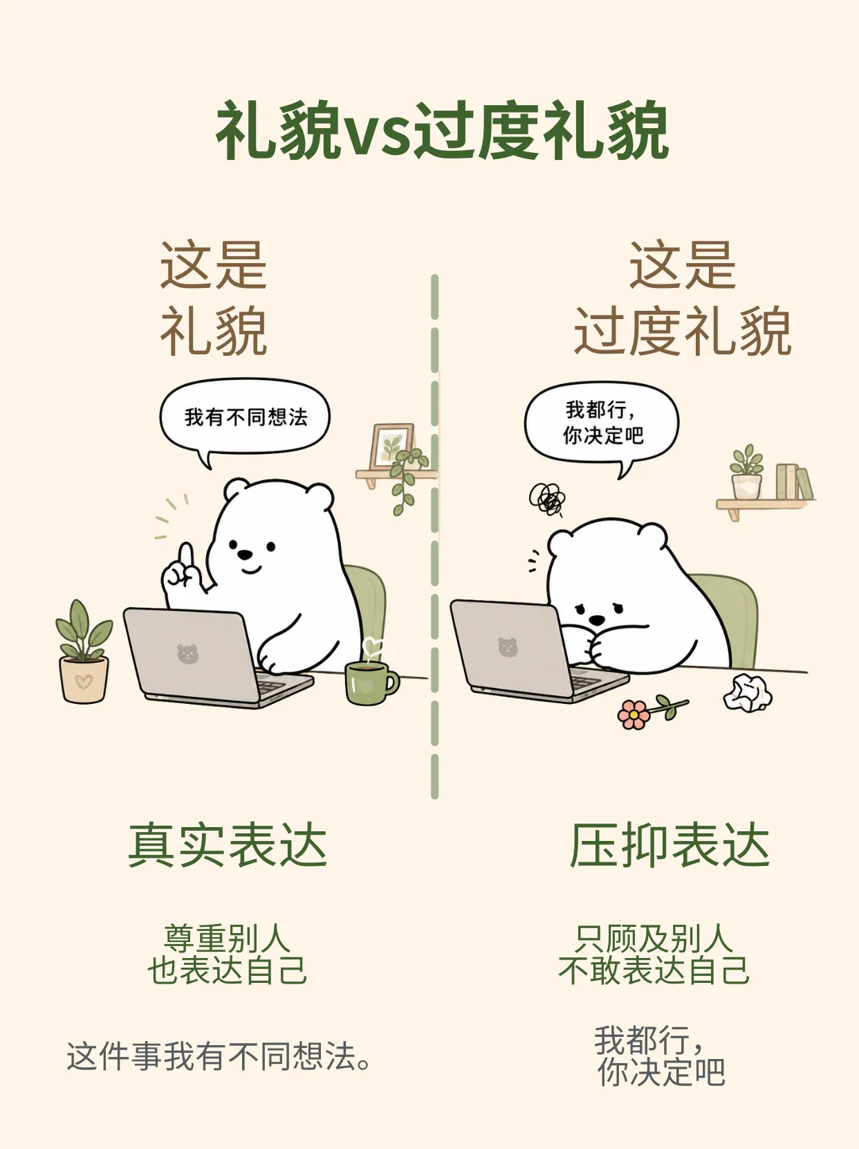 礼貌vs过度礼貌