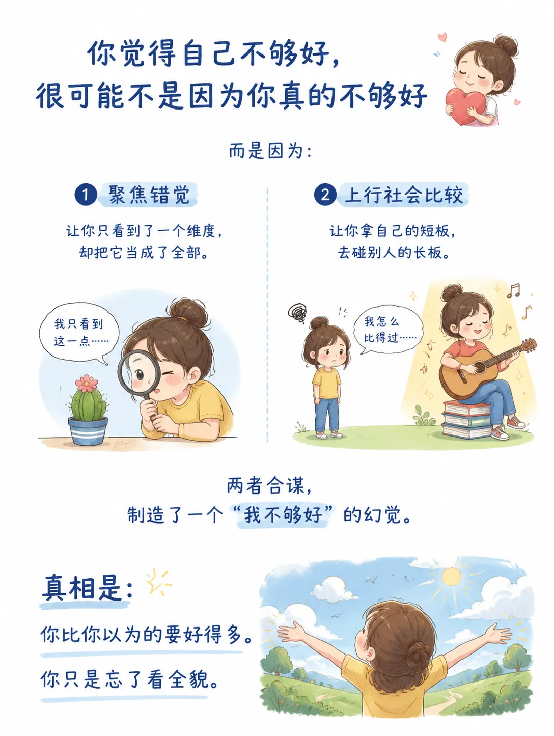 你觉得自己不够好？其实是大脑在骗你