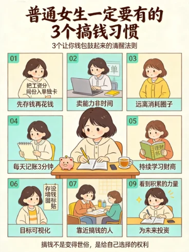 搞钱坚持做的8件小事💰第4件后悔没早知道-沐光橙香