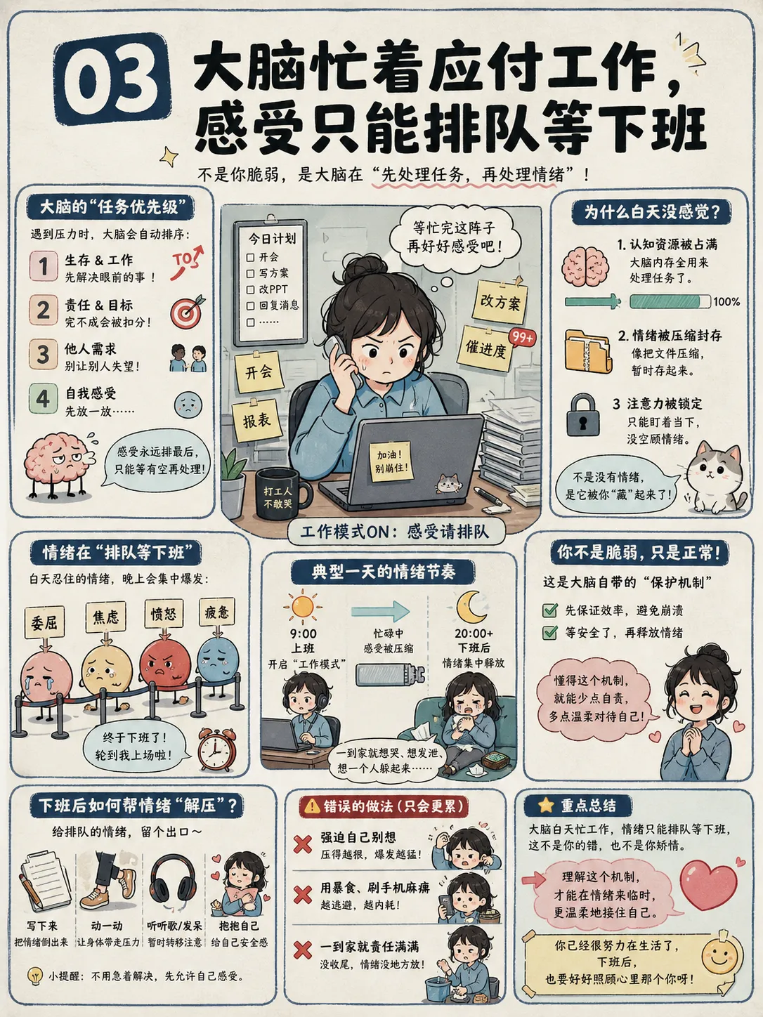 上班没事下班崩溃:什么是延迟性情绪反应?