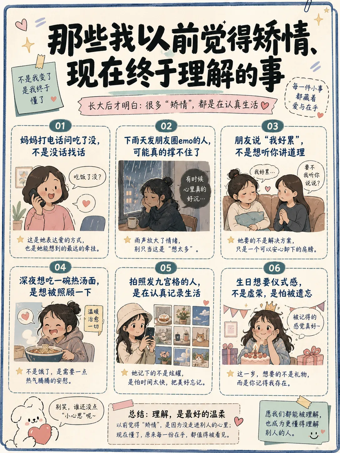 那些我以前觉得矫情、现在终于理解的事🥹