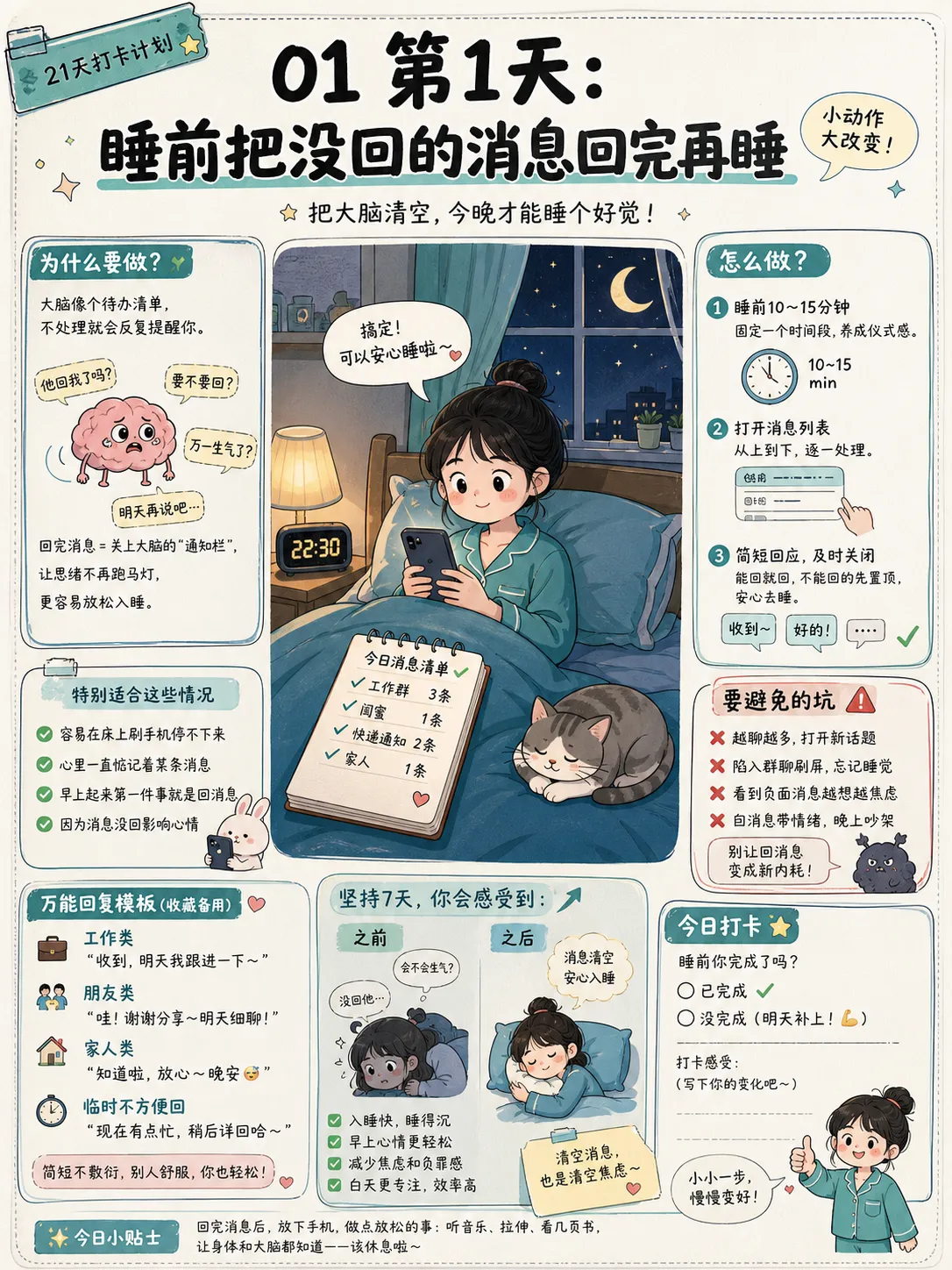 21天停止内耗打卡:每天只做一个动作🌿