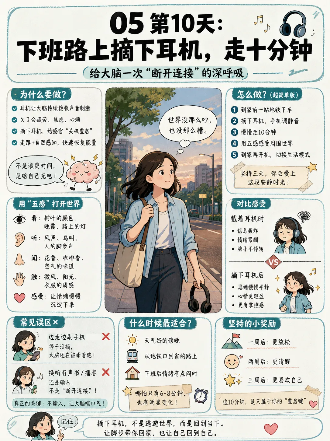 21天停止内耗打卡:每天只做一个动作🌿