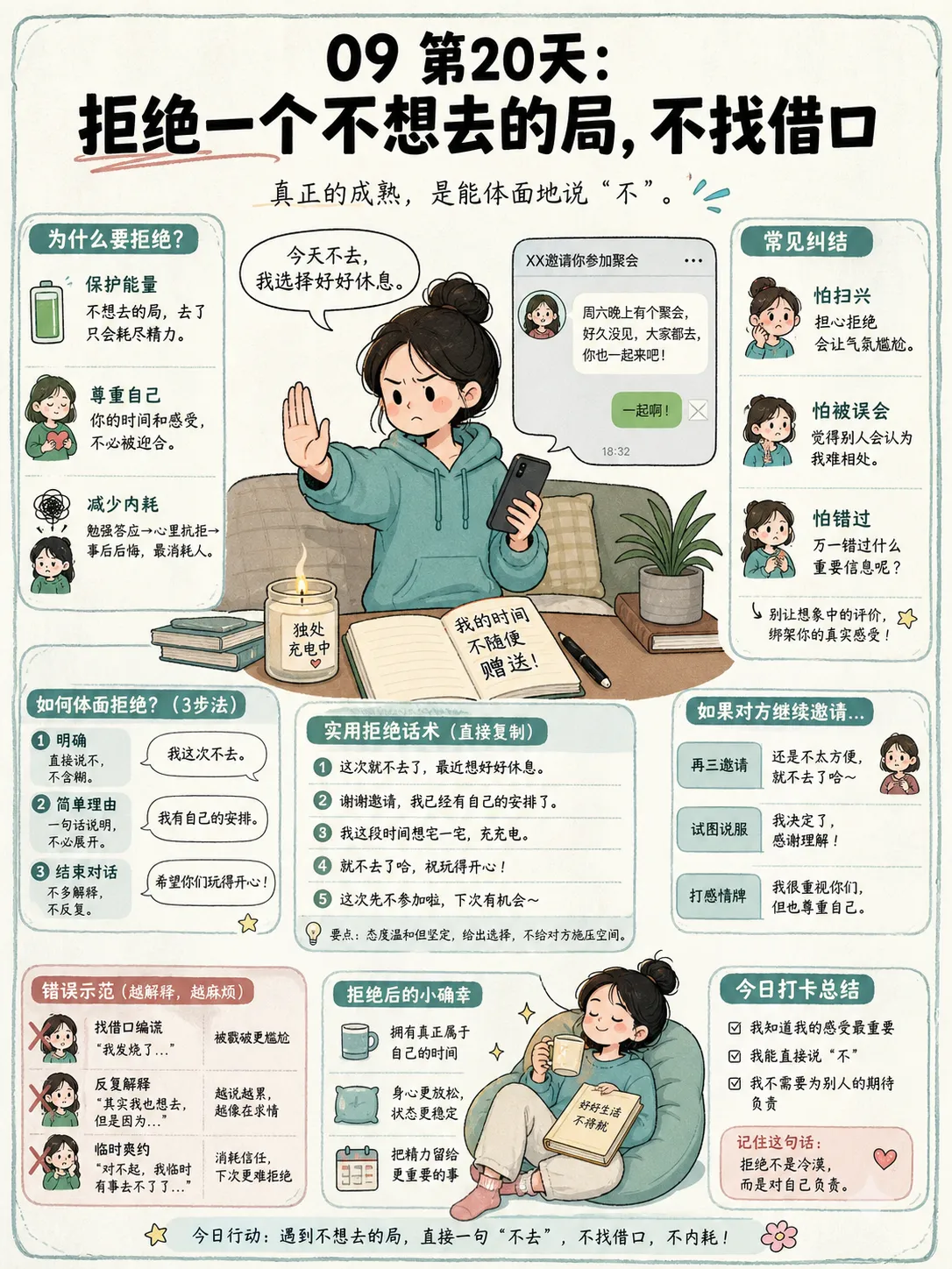 21天停止内耗打卡:每天只做一个动作🌿