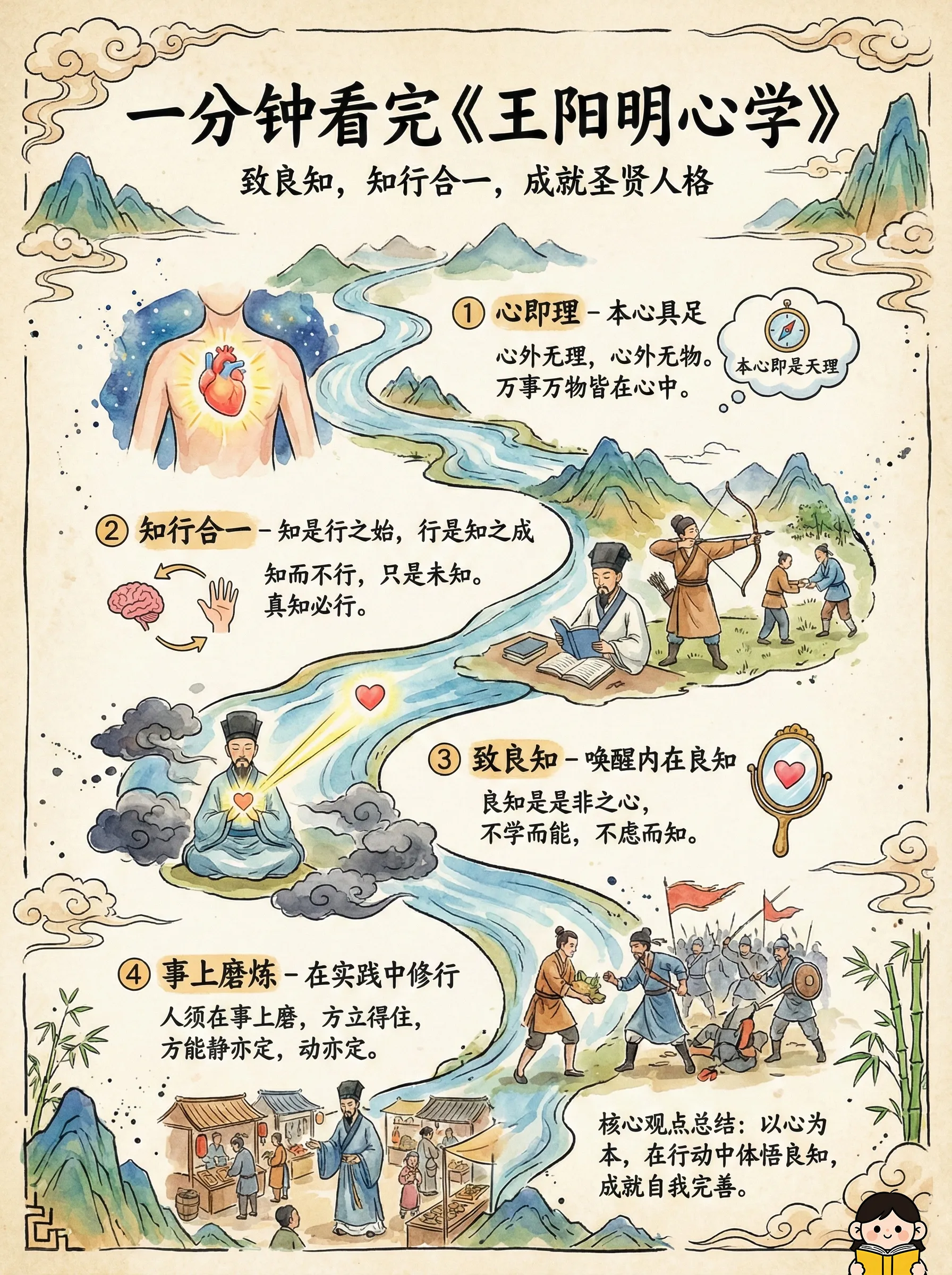 一分钟看完《王阳明心学》