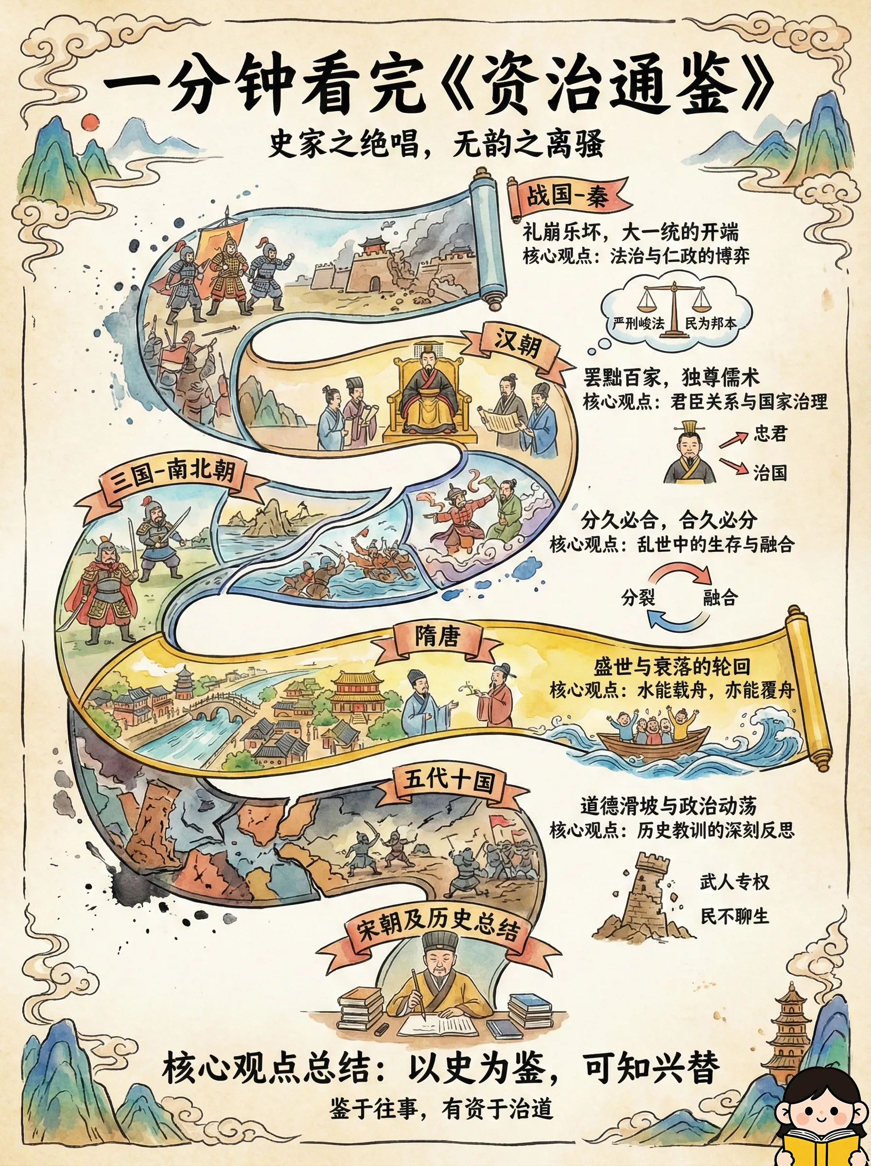 一分钟看完《资治通鉴》