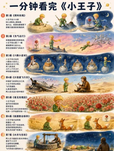 一分钟看完《小王子》-沐光橙香