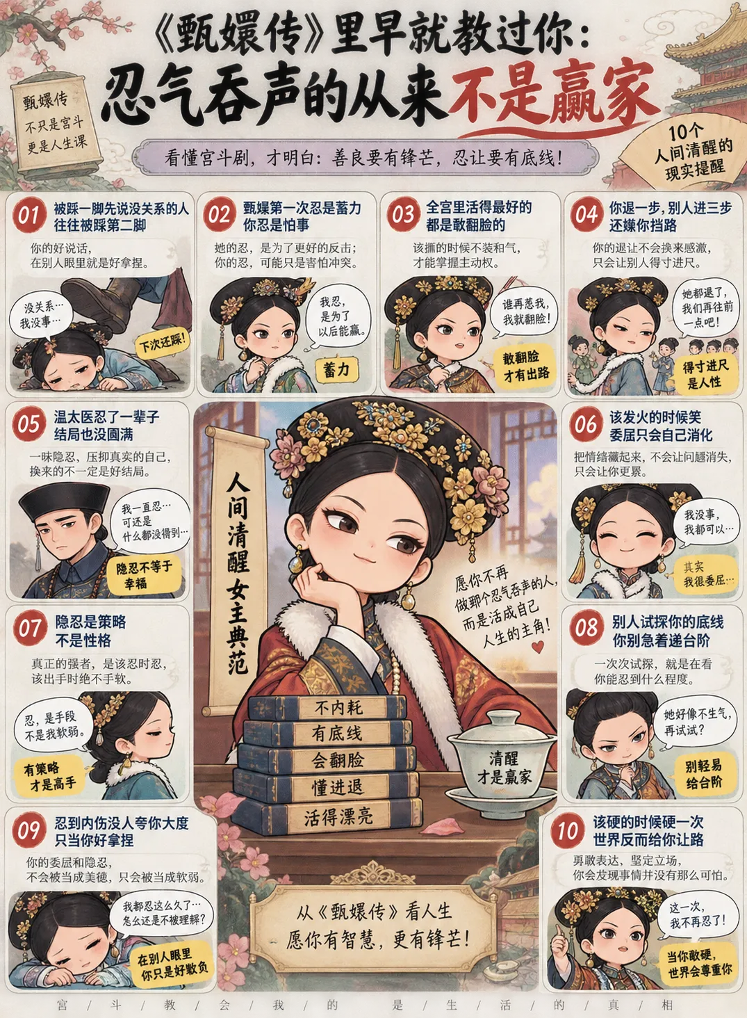 《甄嬛传》早教过：忍气吞声的从来不是赢家