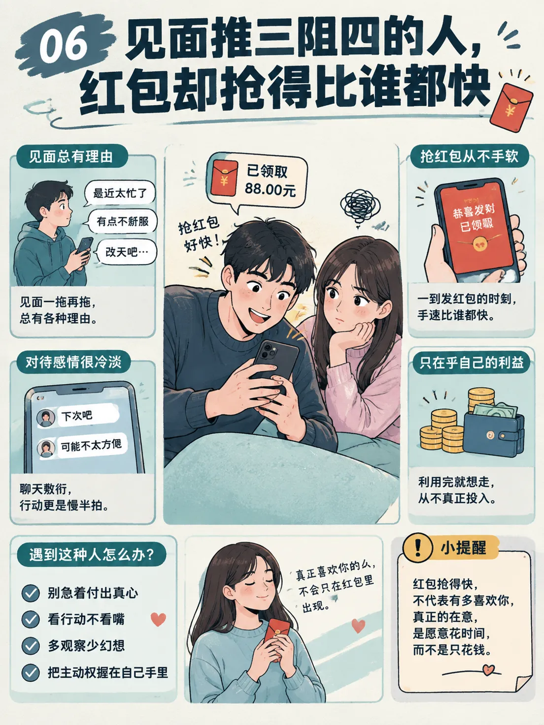 屏幕那头的暧昧最廉价，卡里的余额才诚实