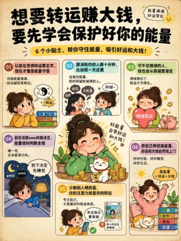 想要转运赚大钱，就先学会保护好你的能量✨-沐光橙香