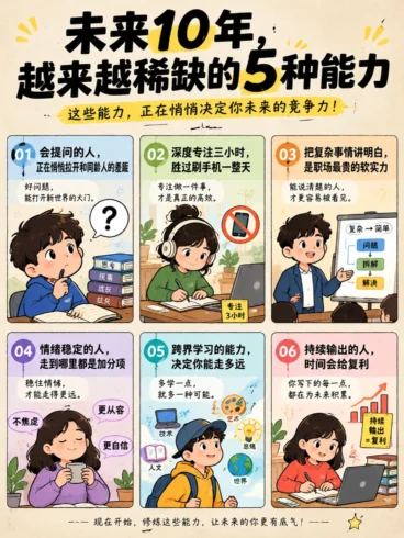 未来10年，越来越稀缺的5种能力-沐光橙香