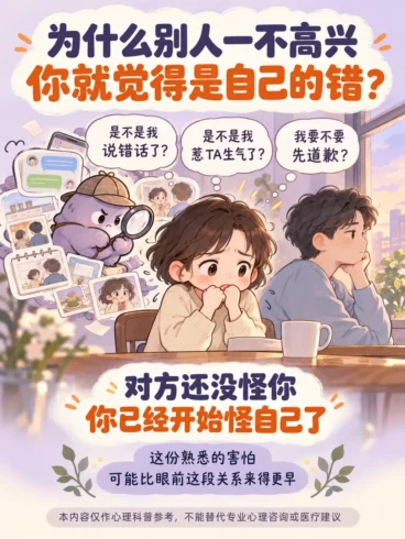 为什么别人一不高兴，你就觉得是自己的错-沐光橙香