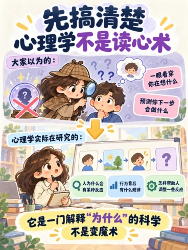 心理学不是读心术，那它研究什么-沐光橙香