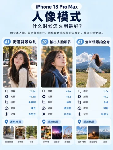iPhone 18 Pro Max拍照怎么玩一篇讲明白-沐光橙香