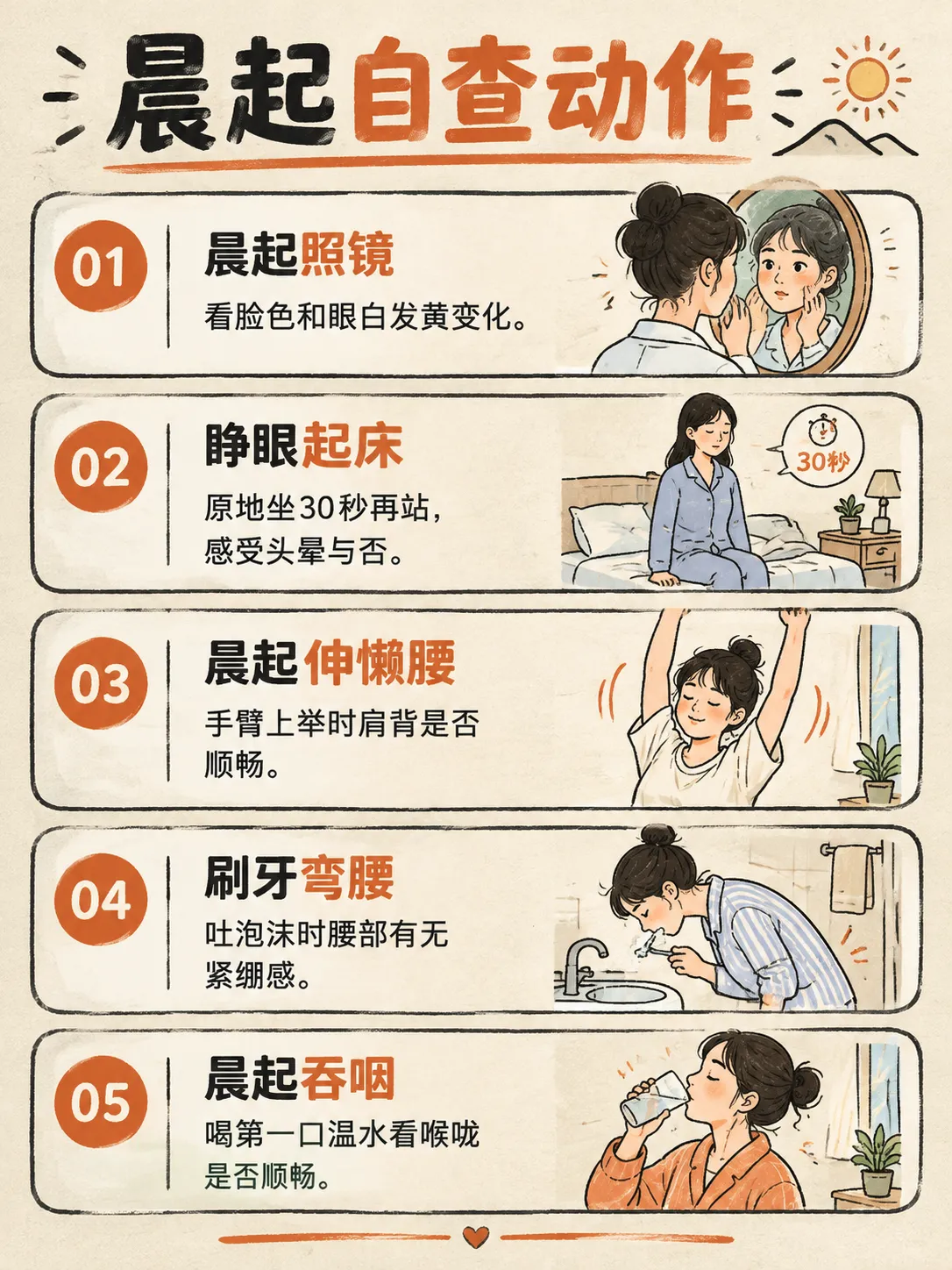 25个身体小动作，读懂健康