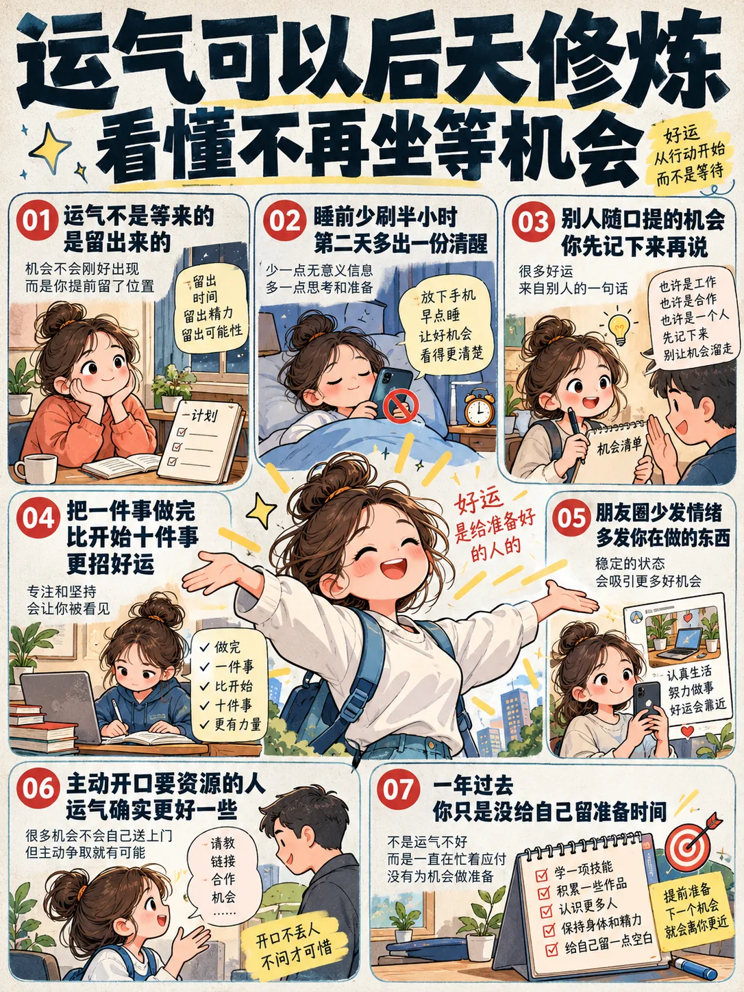 运气可以后天修炼，看懂不再坐等机会🍀