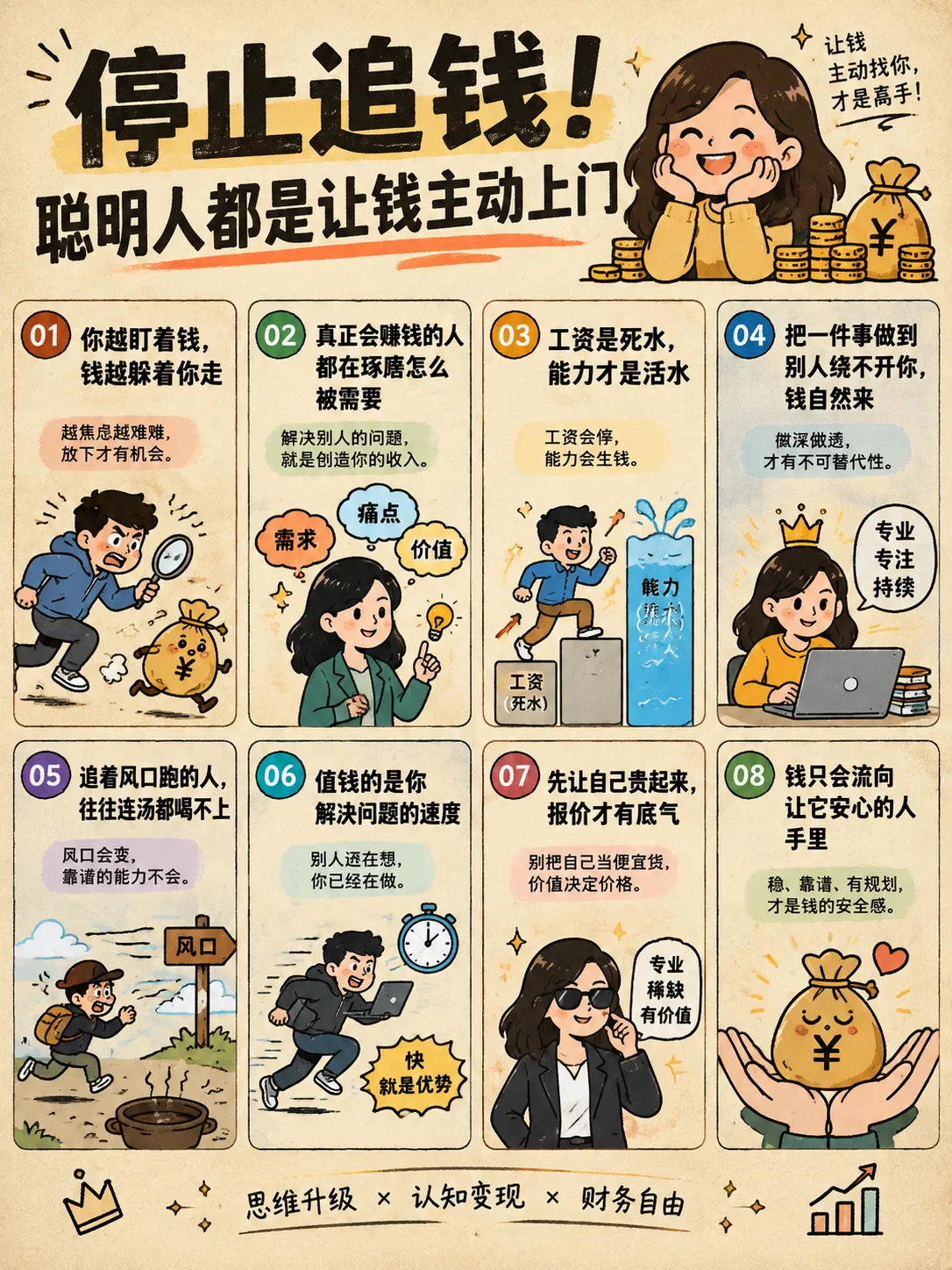 停止追钱！聪明人都是让钱主动上门💰