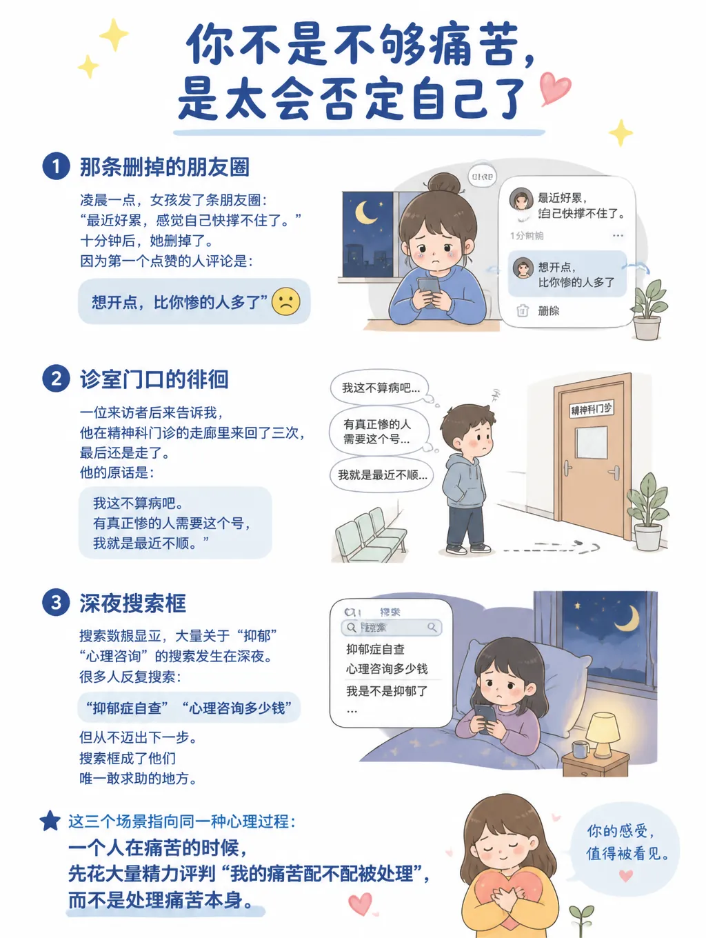 情绪不好，不需要先证明自己”够惨”