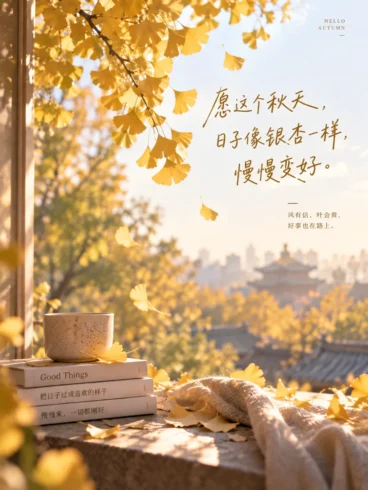 秋天把温柔，都藏进了银杏里 🍂-沐光橙香