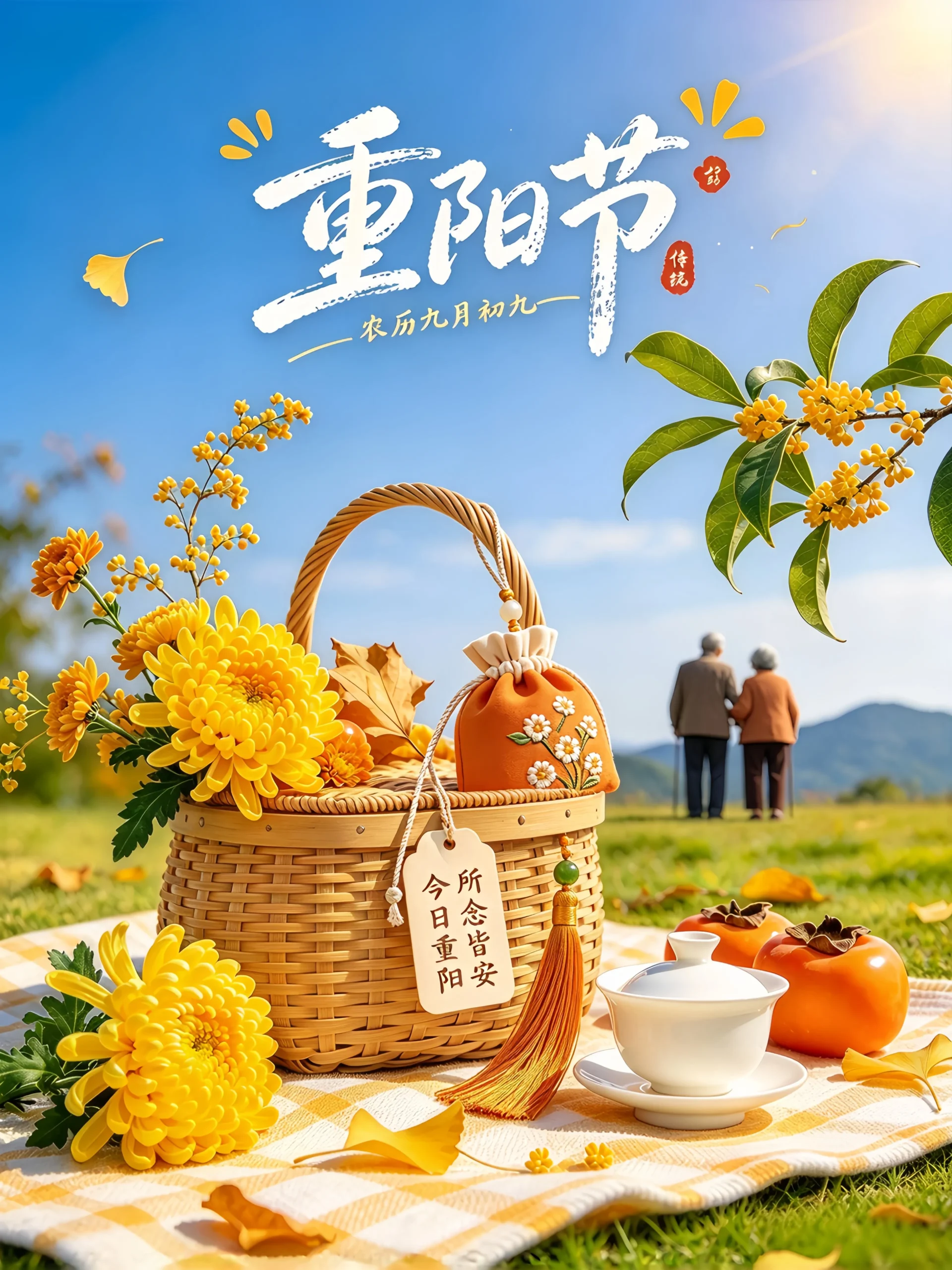 ²⁰²⁶/₁₀.₁₈ 重阳节朋友圈海报文案-沐光橙香