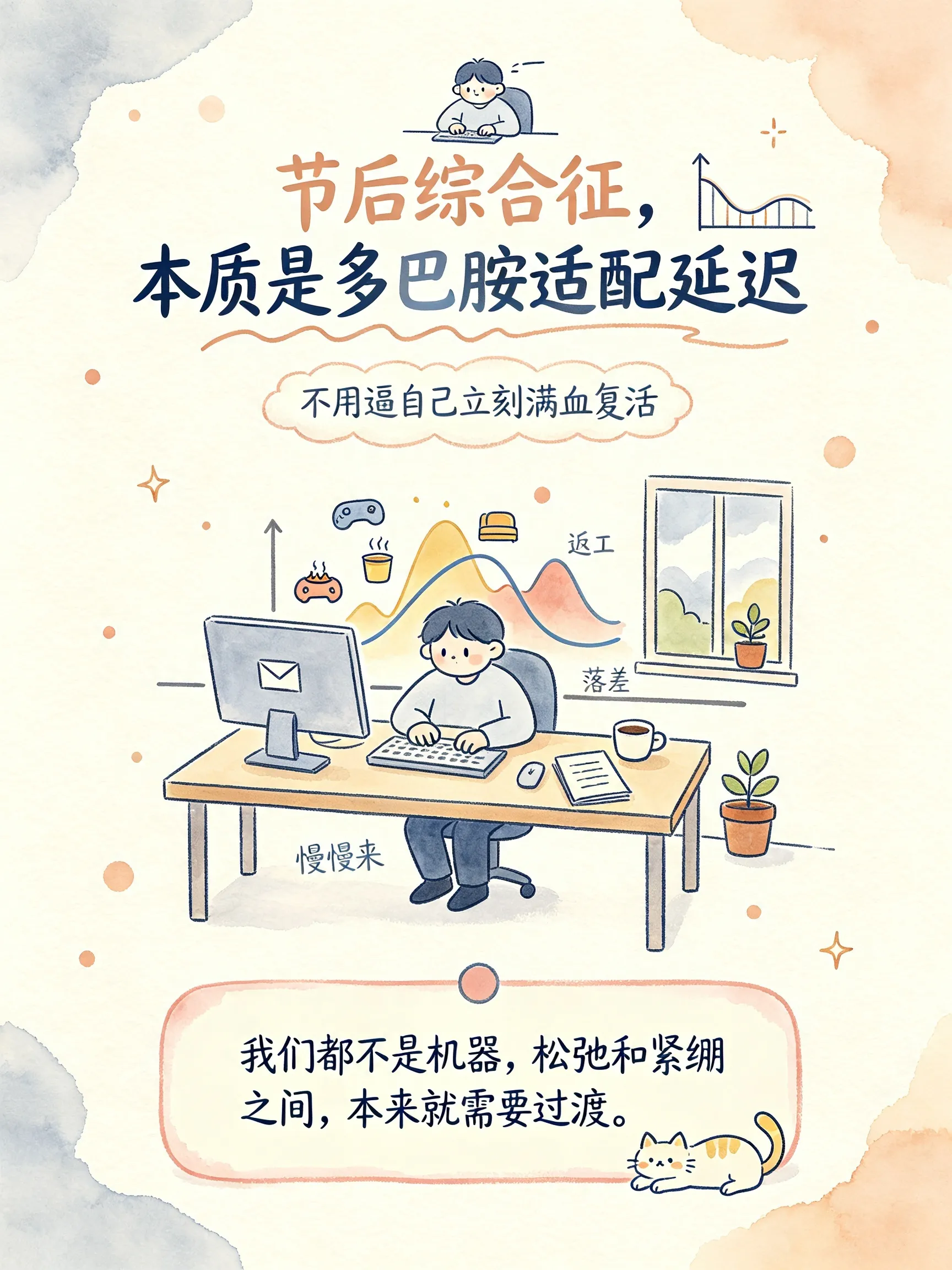 节后综合征,本质是多巴胺适配延迟